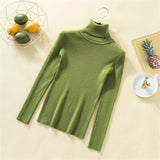 Knit Sweater Women Turtleneck
