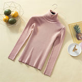 Knit Sweater Women Turtleneck