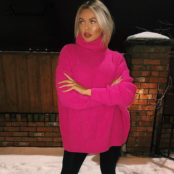 Simenual Knitwear Turtleneck