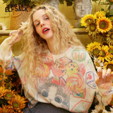 Cat Women Print Pullovers